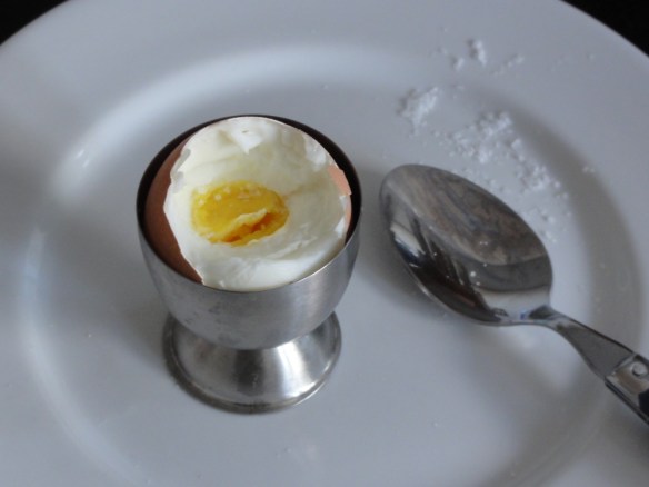 Boiled organic free range egg