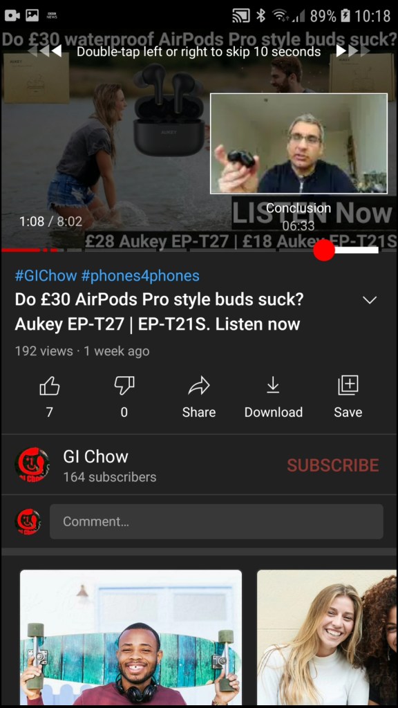 Scrubbing through a video